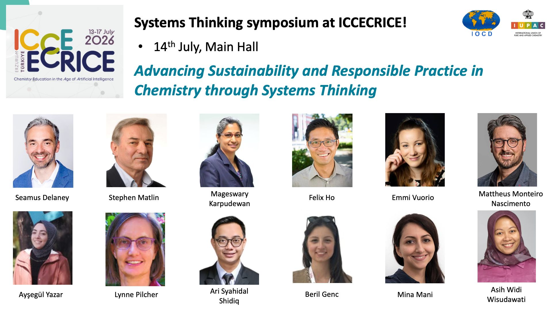 Participation in the Systems Thinking symposium at ICCE ECRICE 2026